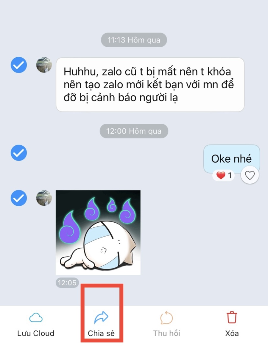 Tich chọn tin nhắn