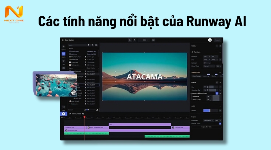 Các tính năng nổi bật của Runway AI