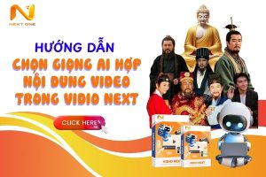Hướng dẫn chọn giọng AI hợp nội dung video trong Vidio Next