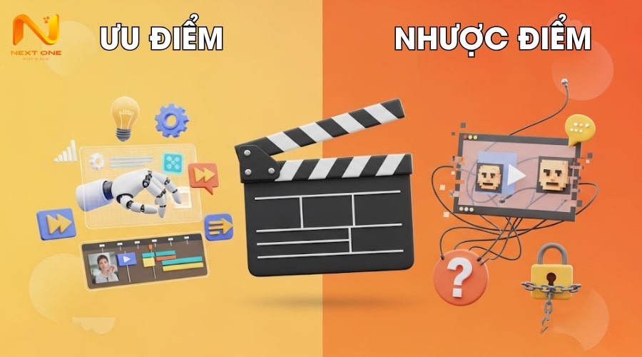 Ưu nhược điểm khi ứng dụng công nghệ AI mới nhất sản xuất video