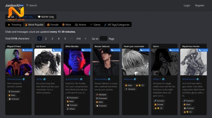 Tính năng chính của Janitor AI