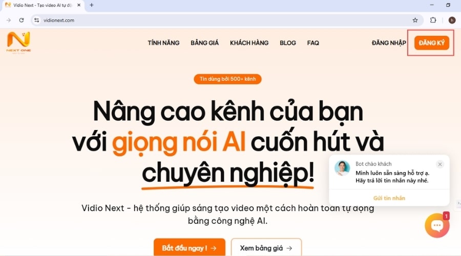 Hướng dẫn tạo video AI từ văn bản với Vidio Next