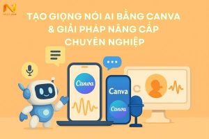 Tạo giọng nói AI bằng canva