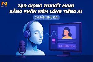 Tạo giọng thuyết minh bằng phần mềm lồng tiếng AI