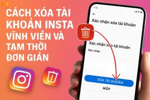 Xóa tài khoản Insta